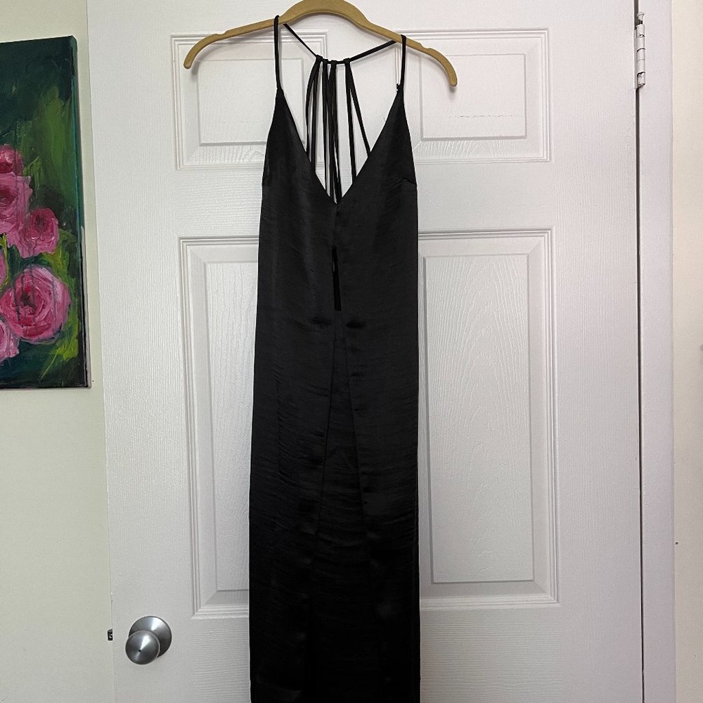 ASOS PETITE Black Slip Dress